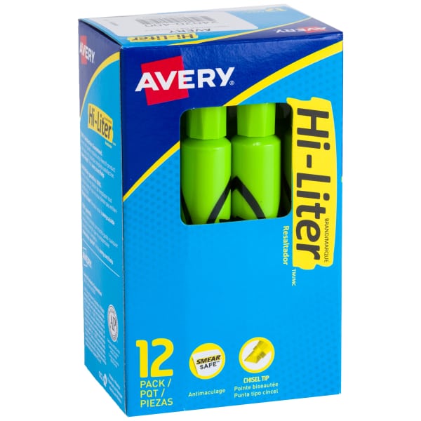 Avery(R) Hi-Liter(R), Desk-Style, Fluorescent Green, 1 Count (24020)